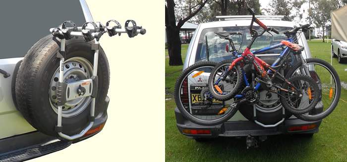 spare tyre bike rack