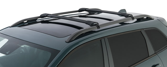 Subaru XV 5dr Hatch With Roof Rails 01/12-05/17 Rhino-Rack Vortex  Stealthbar Roof rack (pr) (JA7954) - Roof Rack World