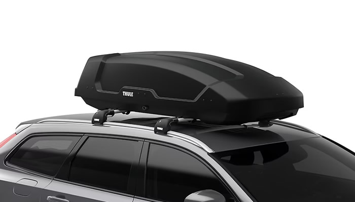 Thule Pacific luggage box loaded